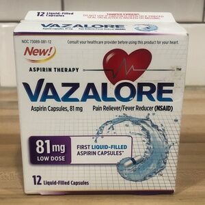 Vazalore 81mg 12 capsules